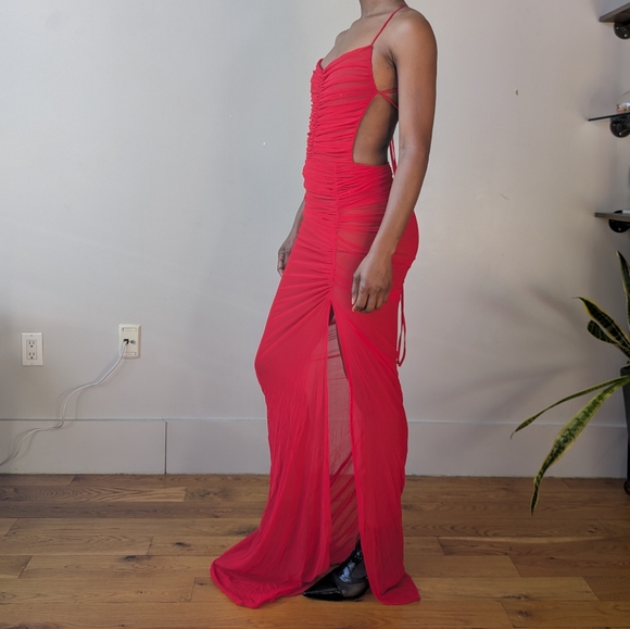 Revolve x Michael Costello Follie Gown in Red   | Small - Picture 5 of 10